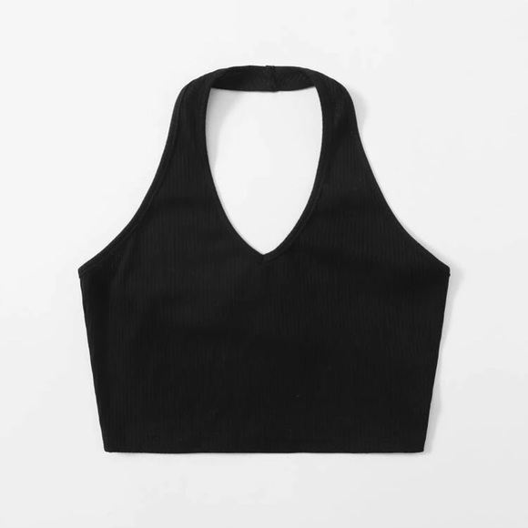 SHEIN Crop Halter Top - Picture 3 of 4